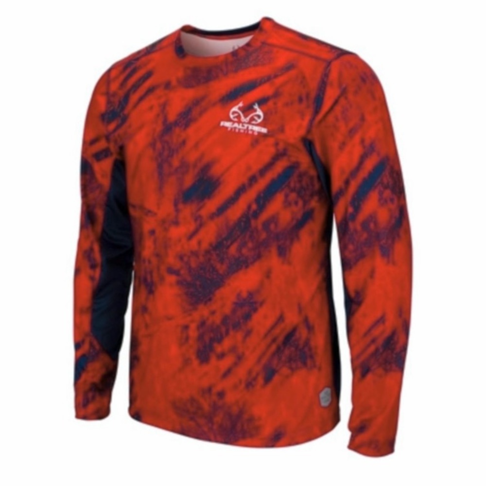NEW Realtree Men’s Cast Performance Fishing Long Sleeve Tee